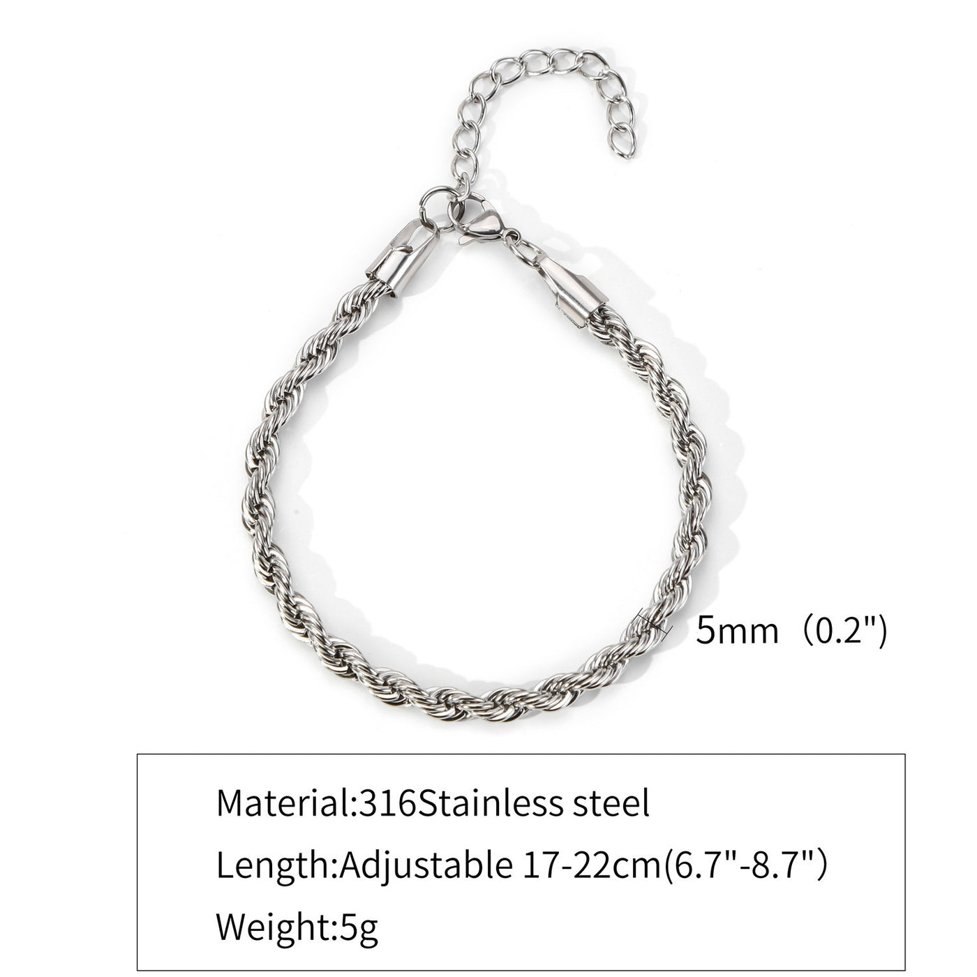 Stainless Steel Hemp Flowers Chain For Both Male And Female Titanium Steel Bracelet