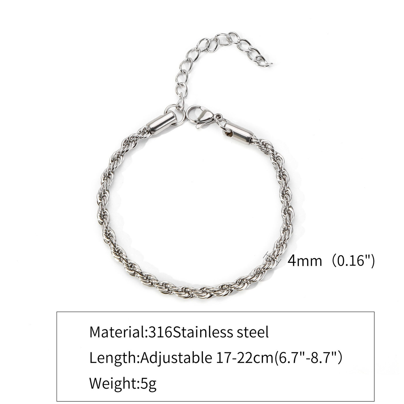 Stainless Steel Hemp Flowers Chain For Both Male And Female Titanium Steel Bracelet