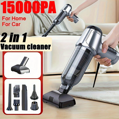 2in1 Wireless Handheld Vacuum Cleaner with High Suction Power Portable Car  Home Dust Sweeper with Floor Brush Attachment