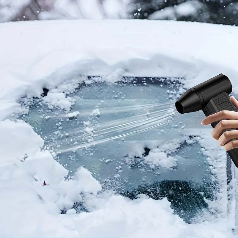 MultiFunction Handheld Turbo Fan Portable HighPower 8000mAh Lithium Battery Operated ABS Material with Rechargeable USB Charging for Snow Removal Dusting and Barbecue Assistance